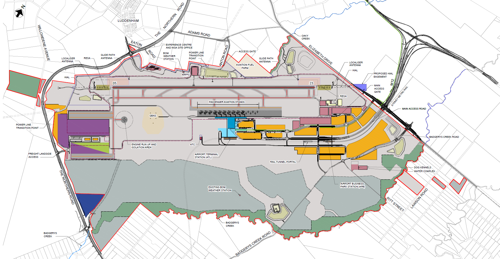 Airport site layout 10MAP