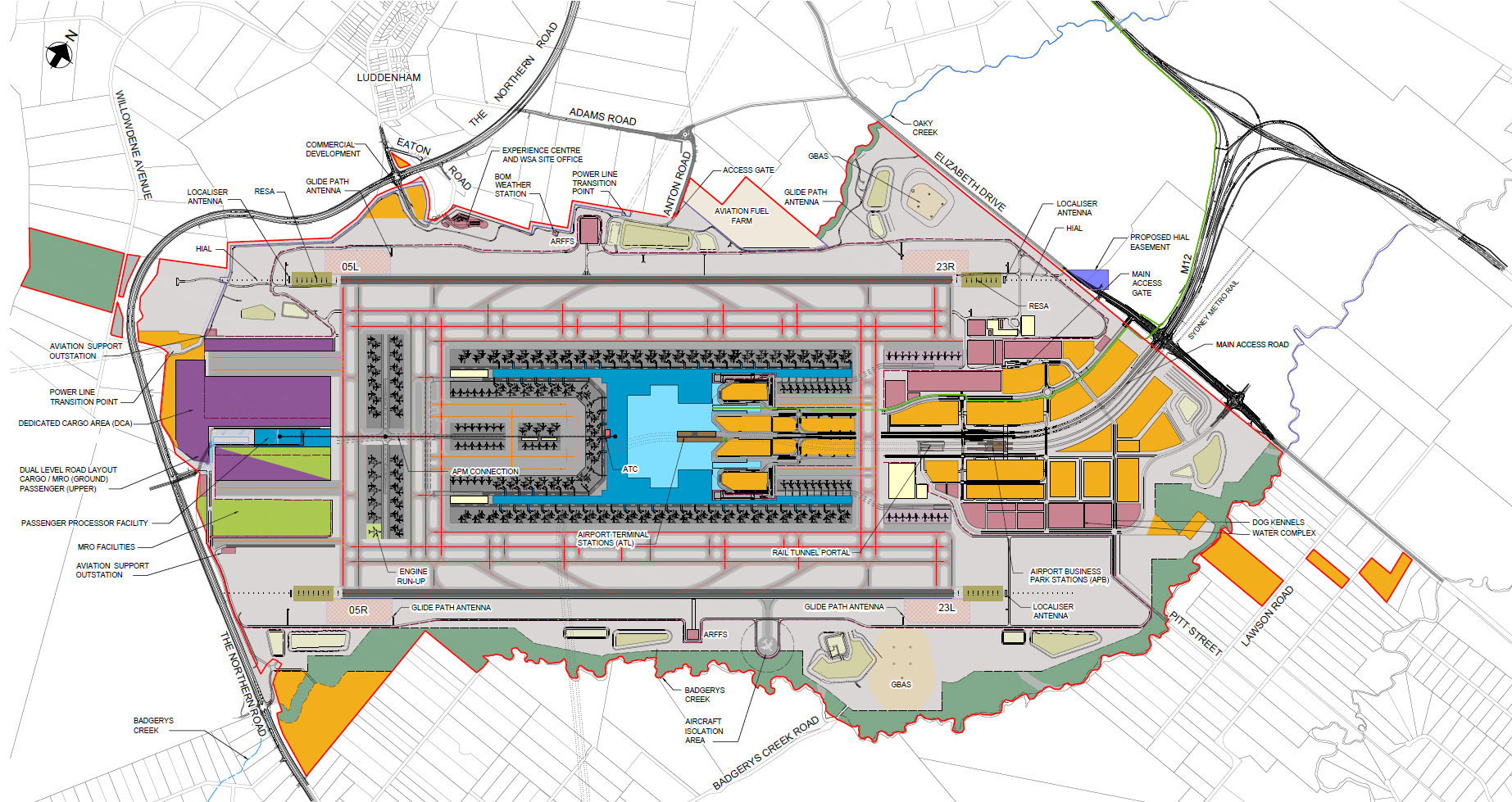 Airport site layout 82MAP